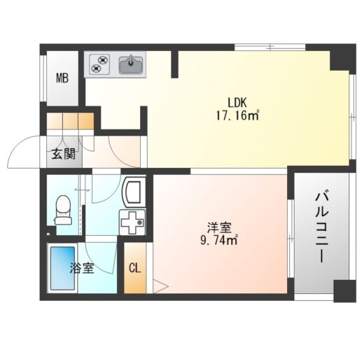 トゥレーヌ北花田 205｜1LDK・堺市北区の賃貸マンション